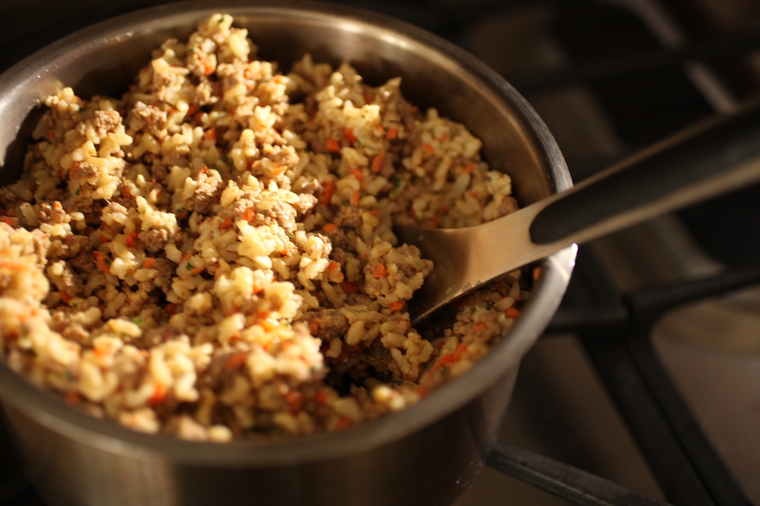 Homemade Chicken & Rice Dog Food Recipe