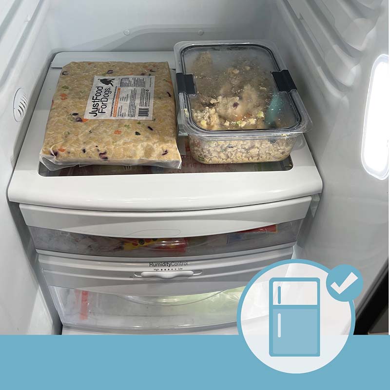 thawing food in refridgerator