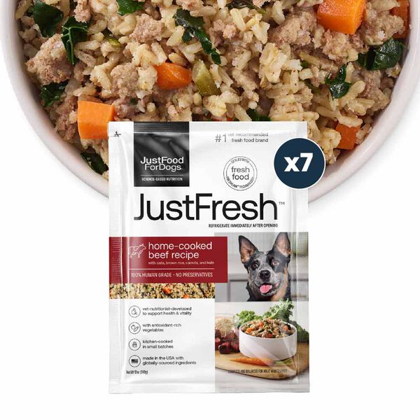 JustFresh Home-Cooked Beef (12 oz 7 Pack)