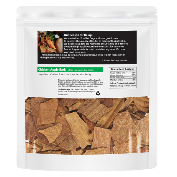 Chicken Apple Bark Treat 05 oz